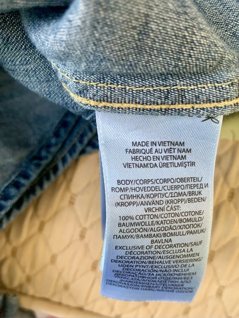 Ralph Lauren Polo Girls 100% Cotton Blue Denim Shirt Dress